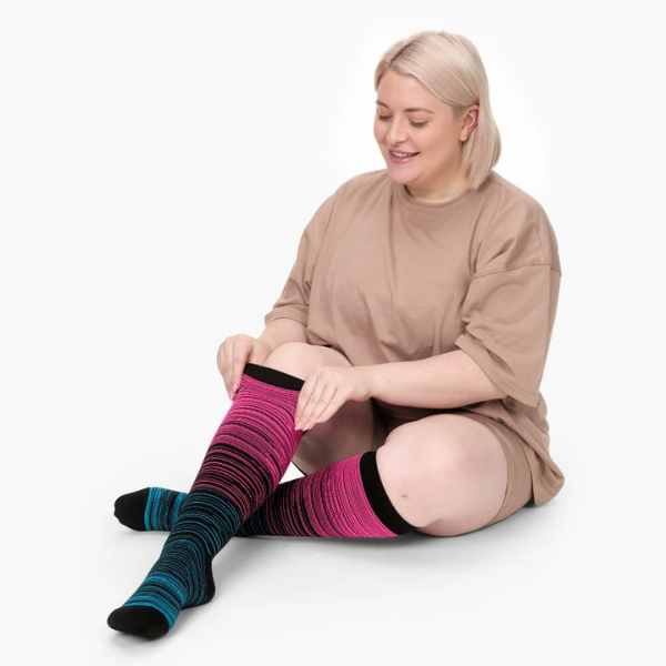 Eversocks® Stripes - Wide Comfort Compression Socks for Relief